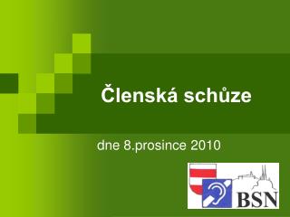 Členská schůze