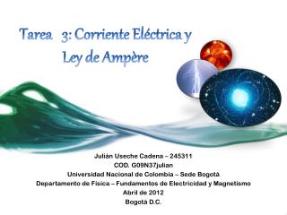 Tarea 3: Corriente Eléctrica y Ley de Ampère