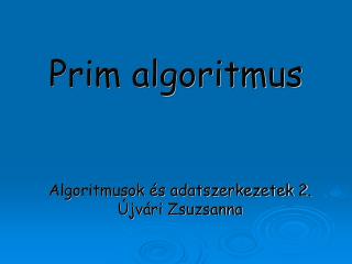 Prim algoritmus