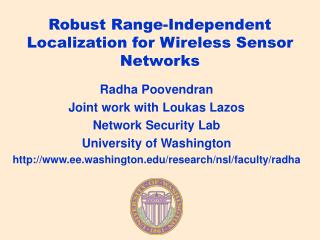 Robust Range-Independent Localization for Wireless Sensor Networks