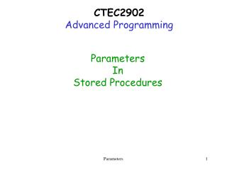 CTEC2902 Advanced Programming