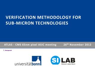 Verification Methodology for sub-micron Technologies