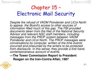 Chapter 15 – Electronic Mail Security