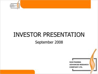 INVESTOR PRESENTATION