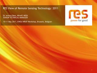 RES View of Remote Sensing Technology: 2011