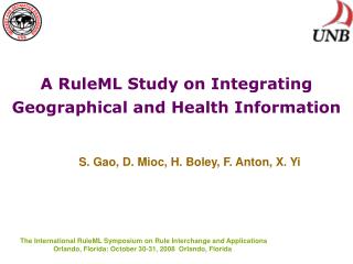 A RuleML Study on Integrating Geographical and Health Information