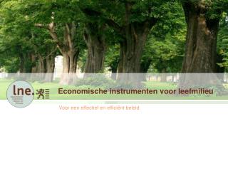 Economische instrumenten voor leefmilieu