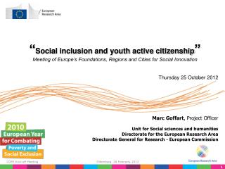 “ Social inclusion and youth active citizenship ”