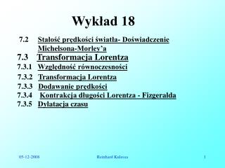 Wykład 18