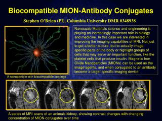 Stephen O’Brien (PI), Columbia University DMR 0348938