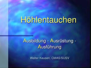 Höhlentauchen