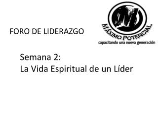 FORO DE LIDERAZGO