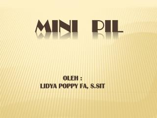 MINI PIL