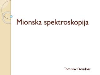 Mionska spektroskopija