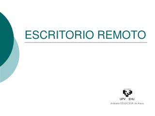 ESCRITORIO REMOTO