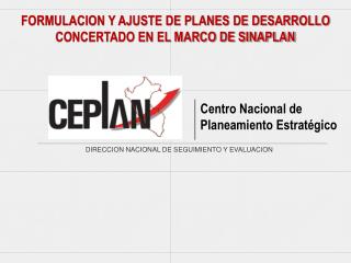 DIRECCION NACIONAL DE SEGUIMIENTO Y EVALUACION