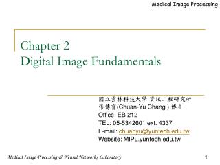 Chapter 2 Digital Image Fundamentals