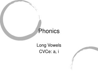Phonics