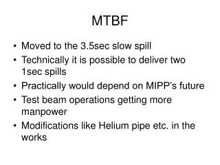 MTBF