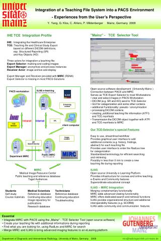 Integration of a Teaching File System into a PACS Environment