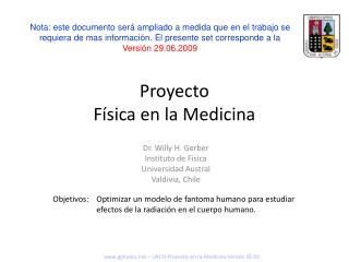 Proyecto Física en la Medicina