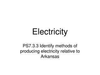 Electricity