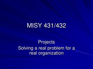 MISY 431/432