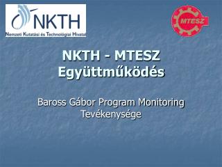 NKTH - MTESZ Együttműködés