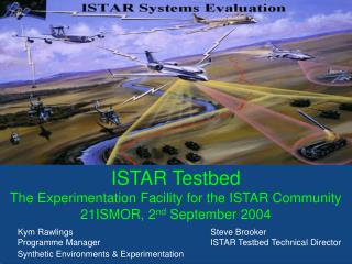 ISTAR Testbed The Experimentation Facility for the ISTAR Community 21ISMOR, 2 nd September 2004