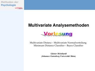 Multivariate Analysemethoden