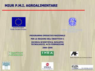 MIUR P.M.I. AGROALIMENTARE