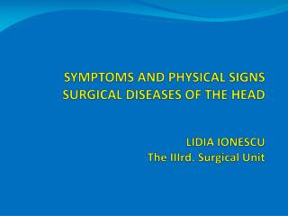 SURGICAL DISEASES DIAGNOSIS