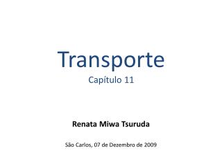 Transporte Capítulo 11