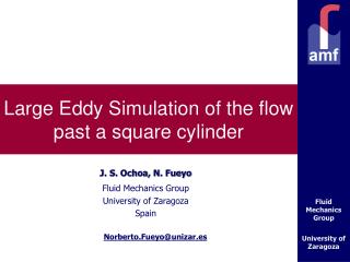 Large Eddy Simulation of the flow past a square cylinder