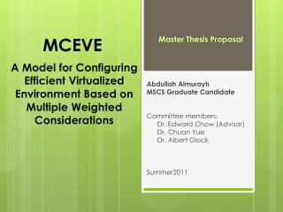 Abdullah Almurayh MSCS Graduate Candidate Committee members: Dr. Edward Chow (Advisor)