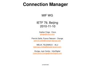 Connection Manager