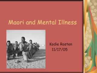 Maori and Mental Illness