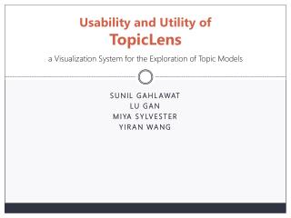 Usability and Utility of TopicLens