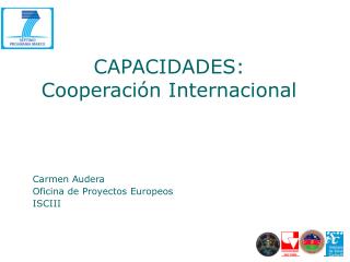 CAPACIDADES: Cooperación Internacional