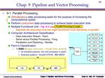 Chap. 9 Pipeline and Vector Processing