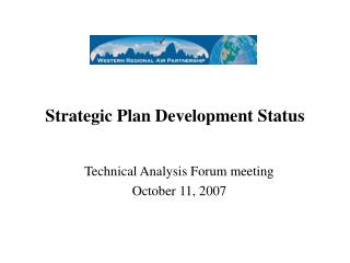 Strategic Plan Development Status