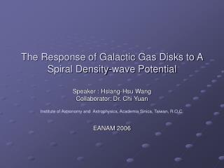 The Response of Galactic Gas Disks to A Spiral Density-wave Potential