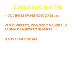 ZOOLÓGICO DIGITAL