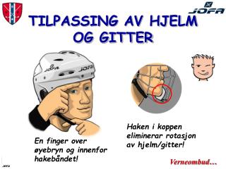TILPASSING AV HJELM OG GITTER