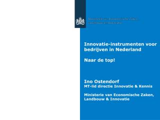 Innovatie-instrumenten voor bedrijven