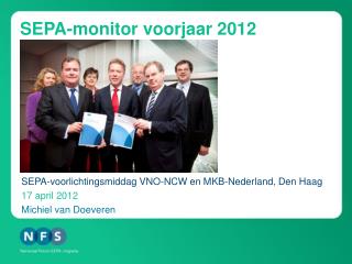 SEPA-monitor voorjaar 2012