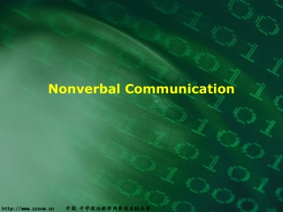 Nonverbal Communication