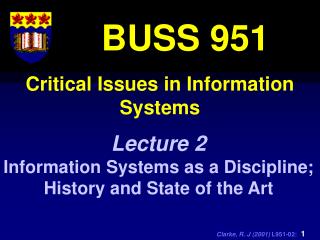 Critical Issues in Information Systems