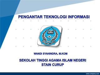 PENGANTAR TEKNOLOGI INFORMASI