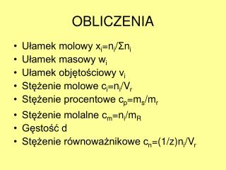 OBLICZENIA